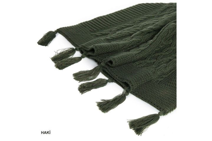 Nail Tumi Bed Throw, 130 x 170 cm, Khaki