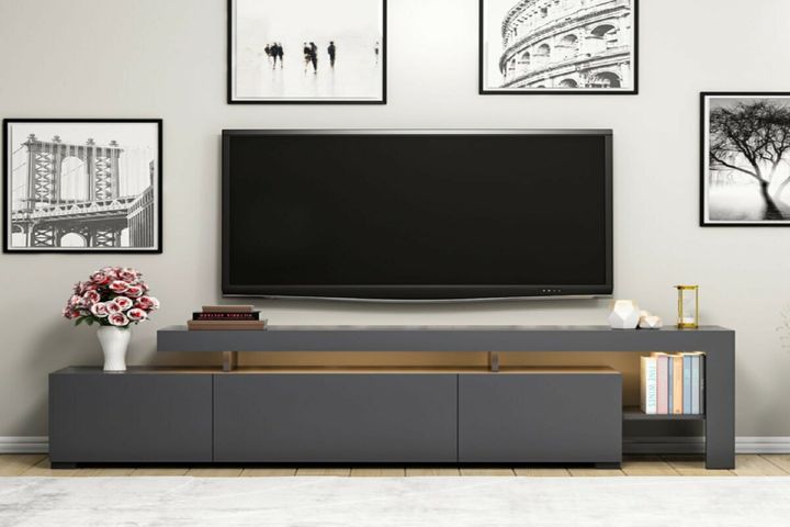 Asahi TV Unit, 192 cm, Grey
