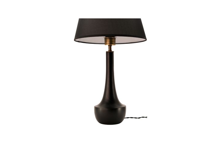 Masselo Vittima Houten Tafellamp, Zwart