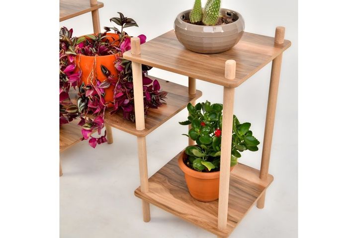 Prado Wooden Plant Stand, 92 cm