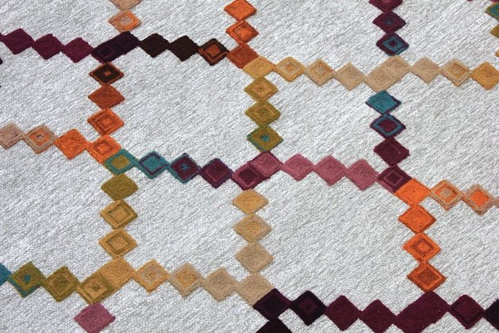 Vaud Patterned Rug, 125 x 180 cm, Multicolour