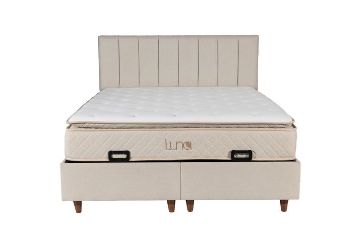 Luna Carpo Boxspring Set, 150x200 cm (Kleurkeuze Stof In Showroom)