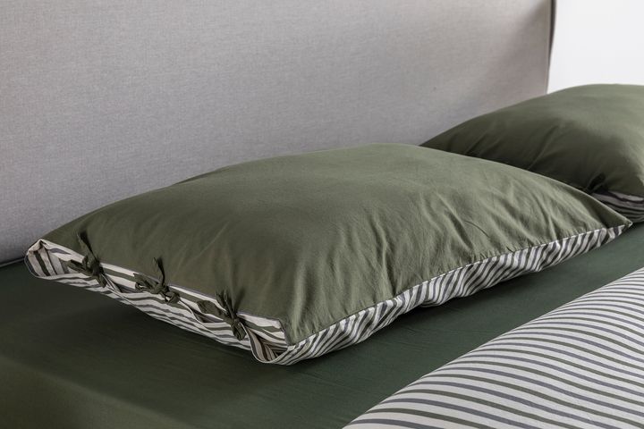 Luna Cosy Dubbelzijdige Beddengoedset, 3 Stuks, 200x220 cm, Kaki