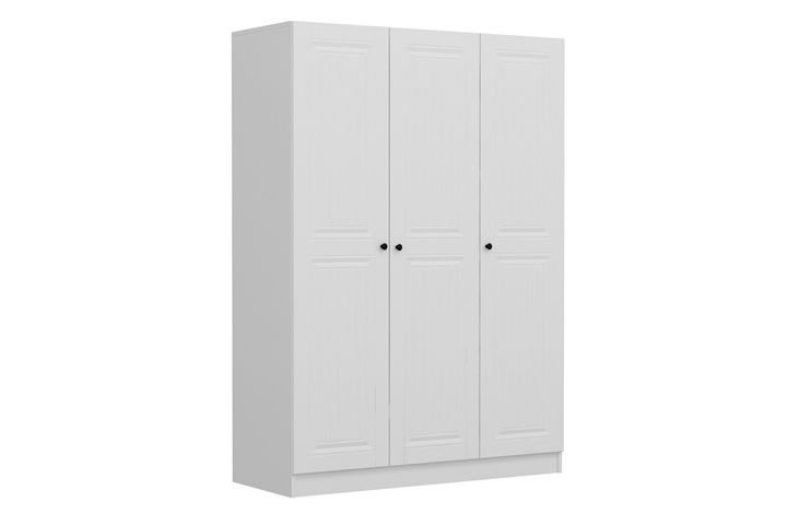 Tideway Kledingkast met 3 Deuren & 2 Lades, 210 cm, Wit