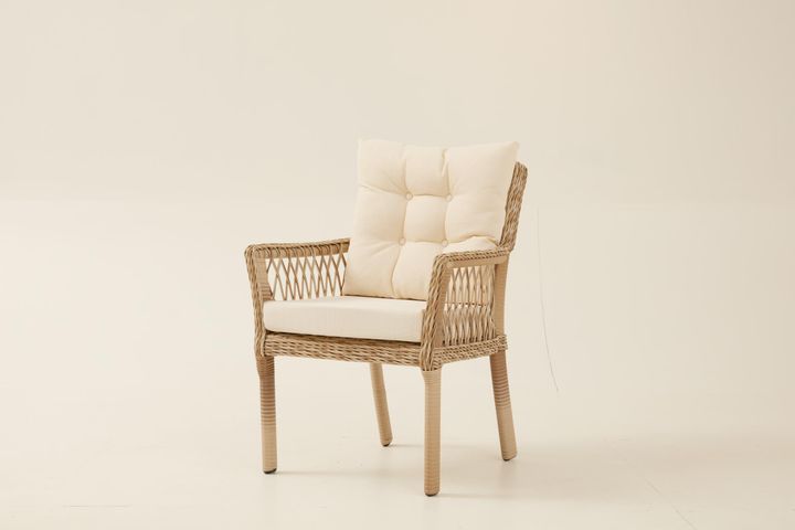Pirus Rattan 2+1+1 Tuinloungeset, Beige