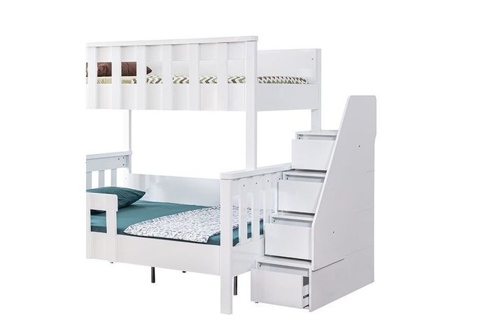 Deluxe Stapelbed, 90x200 cm, Wit