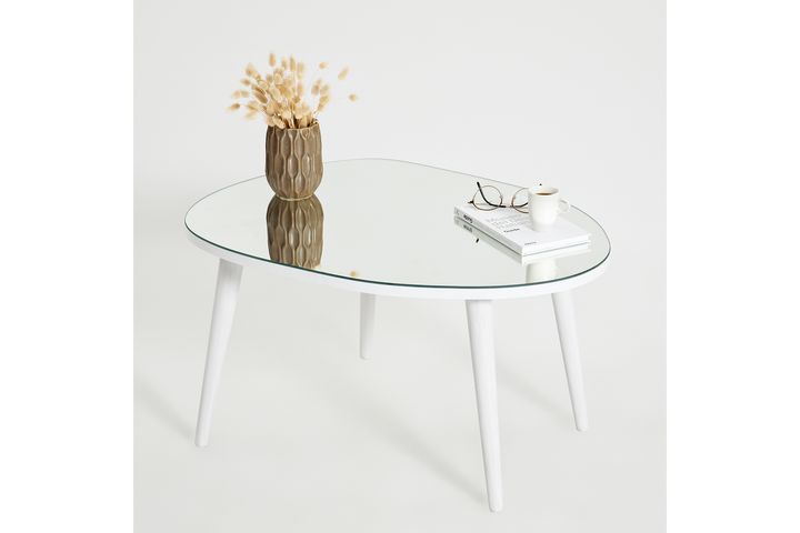 Neostil Gusto Witte Salontafel Met Spiegel