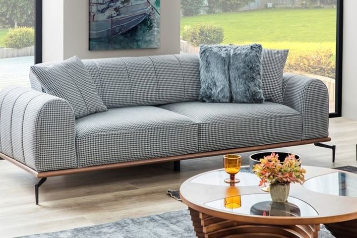 Jazz 3-Zitsbank, Grijs (Kleurkeuze Stof In Showroom)