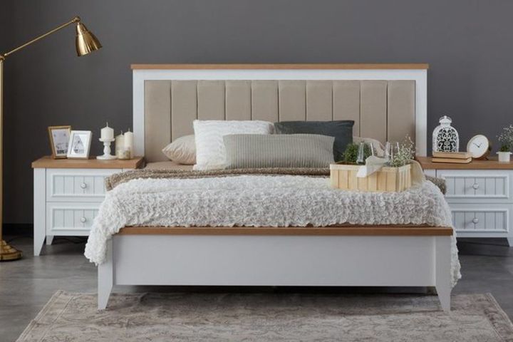 Lora Bedframe met Opbergdoos, 180x200 cm