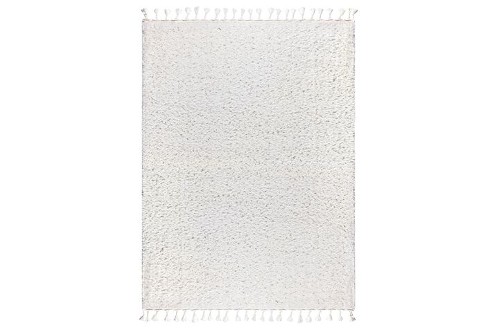 Marakesh Shaggy Tapijt, 200x290 cm, Wit