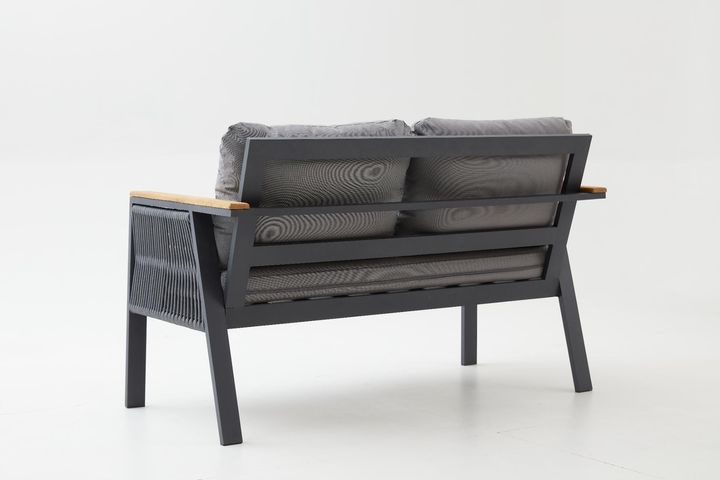 Capella Dubbele Tuinloungeset, Antraciet