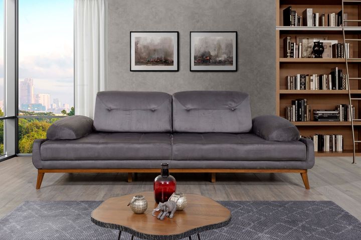 Nelson 3-Sitzer Sofa, Grau