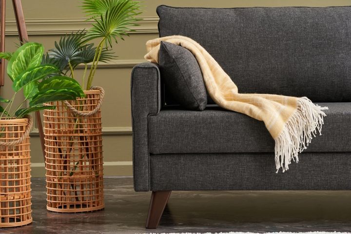 Bella Soft Slaapbank, Antraciet