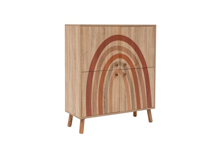 Iris Multifunctioneel Kast met Houten Poten