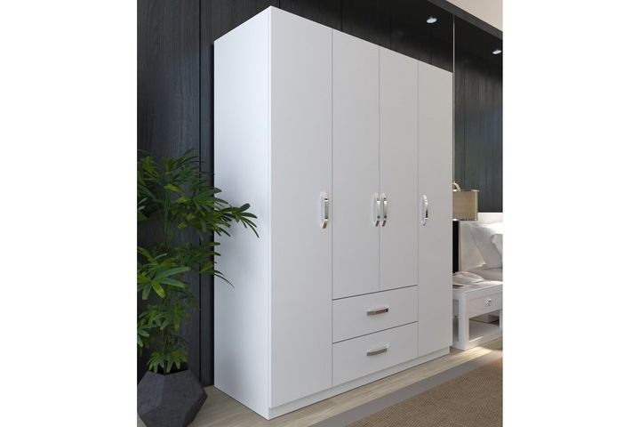 Smartline Kledingkast met 4 Deuren en 2 Lades