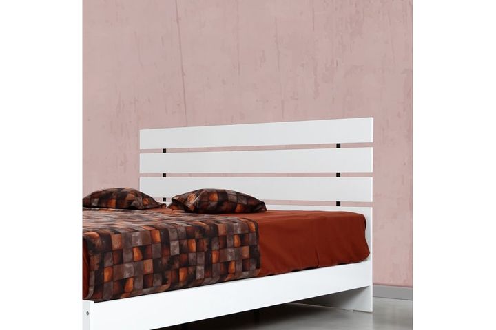 Pasific King Bed, 150 x 200 cm, White