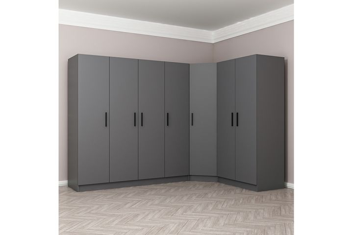 aaa様グレー一枚 MİNAR KALE GARDIROP 11, 7 KAPAKLI, 190 CM FİYATI - Vivense