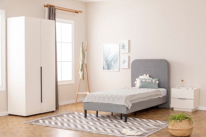 Luke 2 Door Wardrobe, White