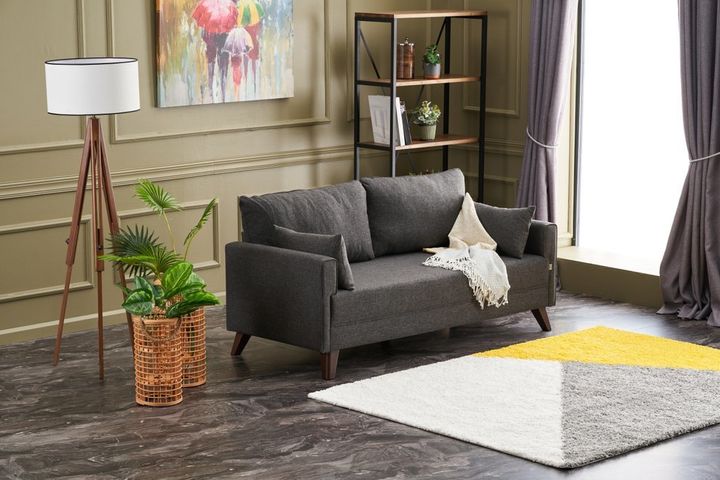Bella Soft 2-Zitsbank, Antraciet