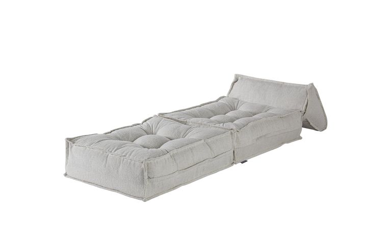 Mocca Opklapbare Fauteuil, Wit