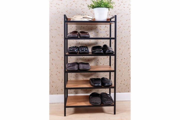 Darley 6-Tier Shoe Cabinet, Walnut