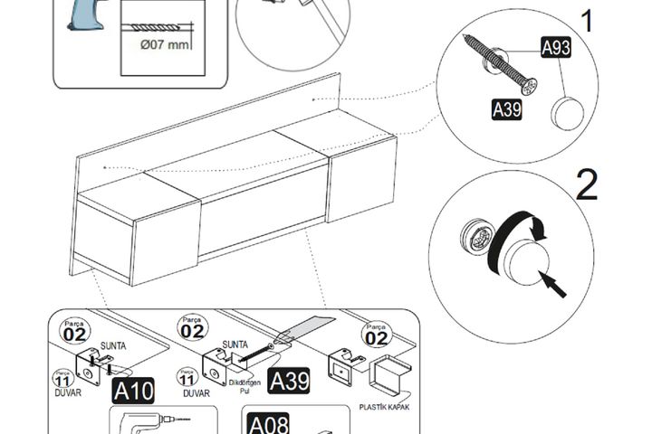 Arnetti Massarosa Make-up Tafel, Wit