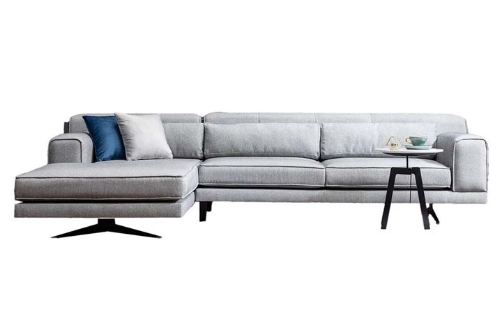 Jivago Corner Sofa Left Chaise, Melange Grey