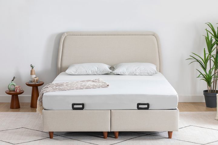 Luna Arche Boxspring Set, 160x200 cm, Creme