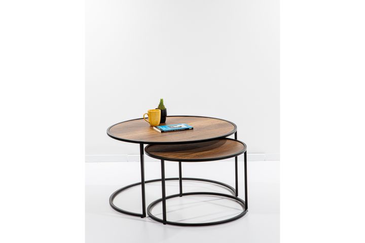 Circles Salontafel, Barok Walnoot