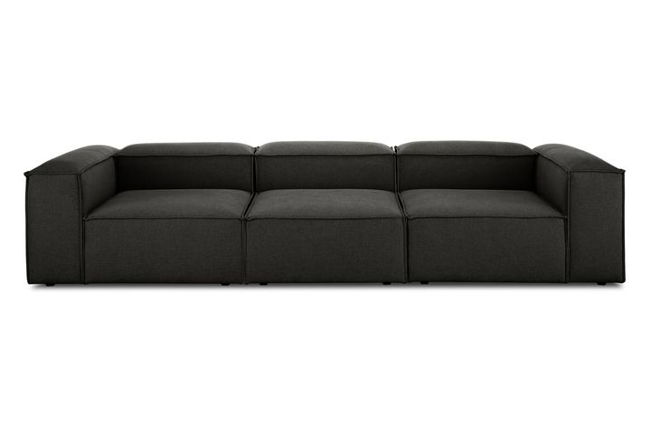 Frid Linnen 3-Zitsbank, Antraciet