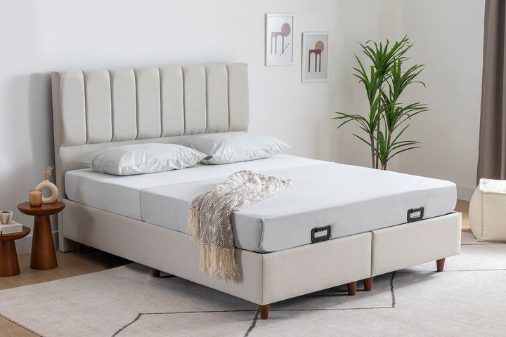 Luna Carpo Boxspring Set, 150x200 cm (Kleurkeuze Stof In Showroom)