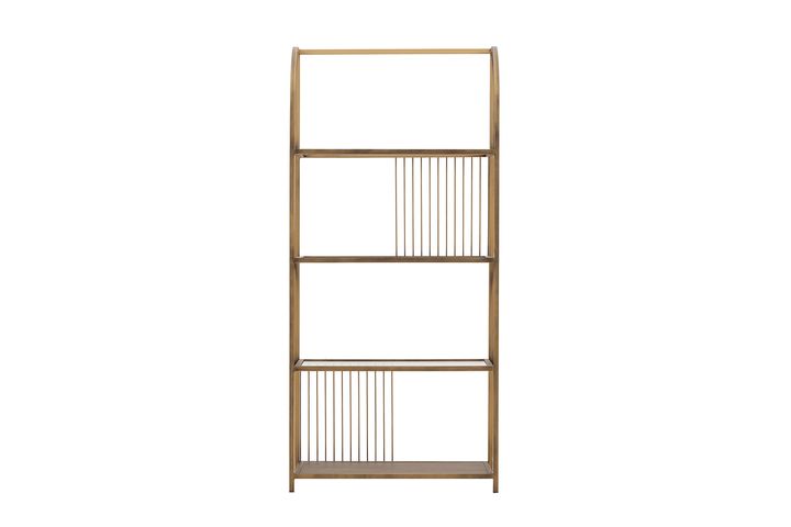 Stream Boekenkast, 80 cm, Messing