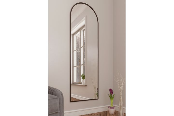 Marsah Sabino Staande Spiegel, 180x60 cm, Zwart