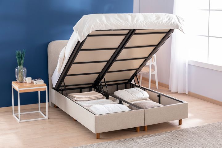 Luna Notte Boxspring Set, 90x190 cm (Kleurkeuze Stof In Showroom)