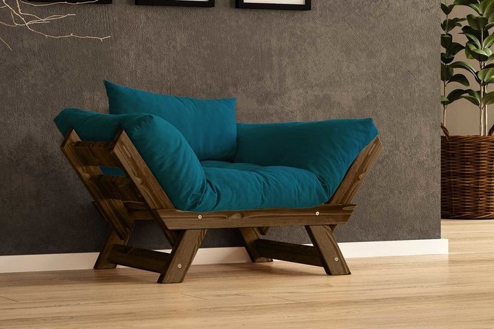 Woodesk Aller Fauteuil, Groenblauw