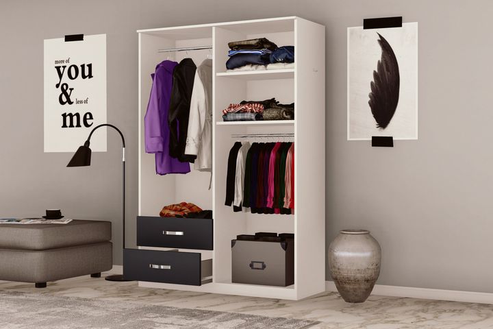 Metalia Noway Kledingkast met 4 Deuren & 2 Lades