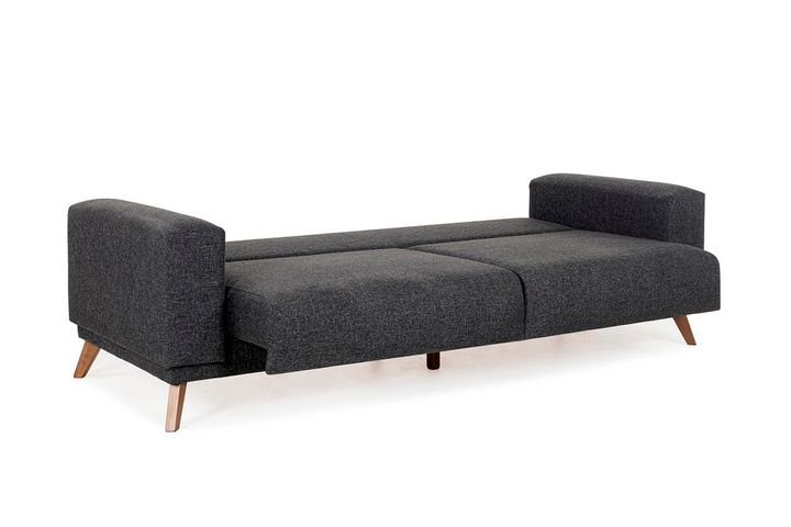 Lego 3-Zitsbank met Bed, Antraciet (Kleurkeuze Stof In Showroom)