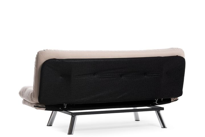 Pafu Hippo Linnen 3-Zitsbank Met Bed Functie, Crème