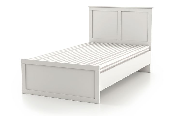 Zenio Side Bedframe, 90x190 cm, Wit