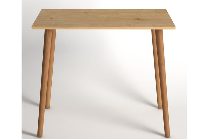 Fiona 4-Seat Fixed Dining Table, Oak