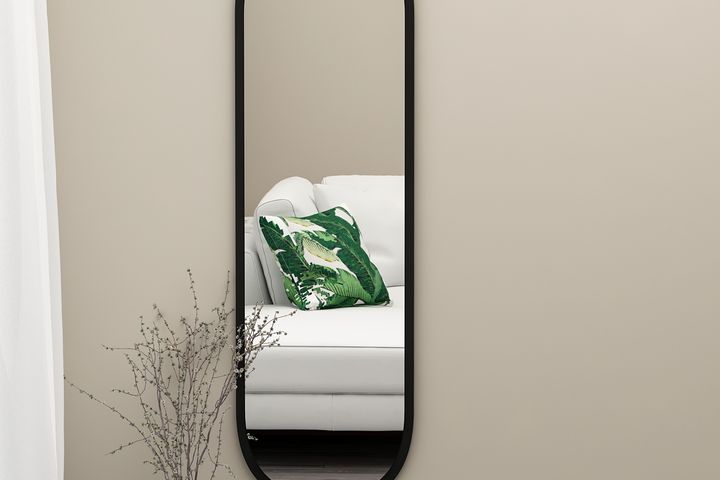 Mone Ceos Decoratieve Halspiegel, Zwart