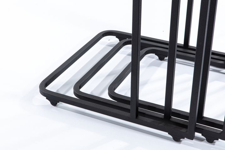 Mono C Bijzettafel, 3 Dlg, Zwart