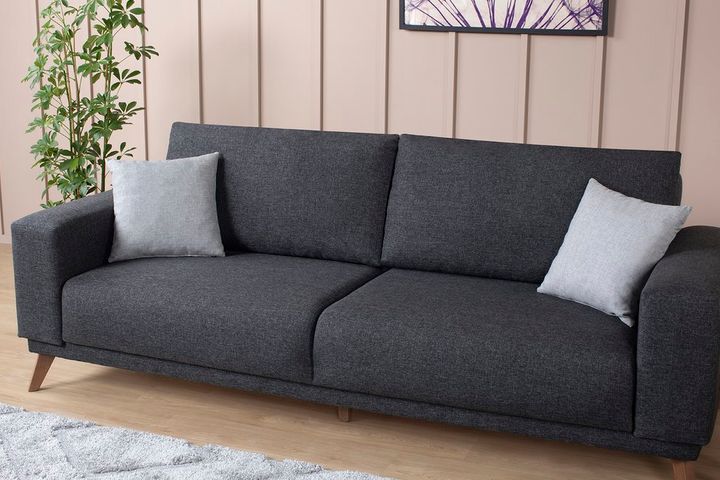 Lego 3-Zitsbank met Bed, Antraciet (Kleurkeuze Stof In Showroom)