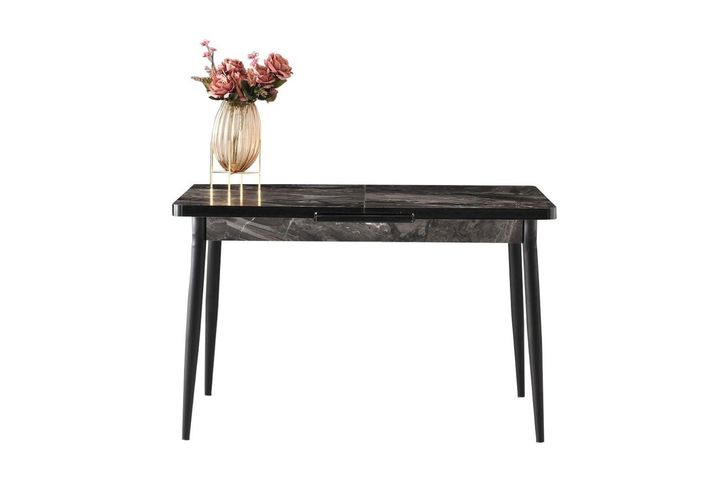 Moon Eettafelset, 120x70 cm, Zwart