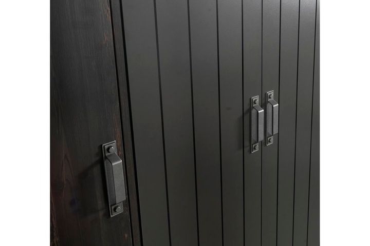 Black 3 Doors Children's Wardrobe