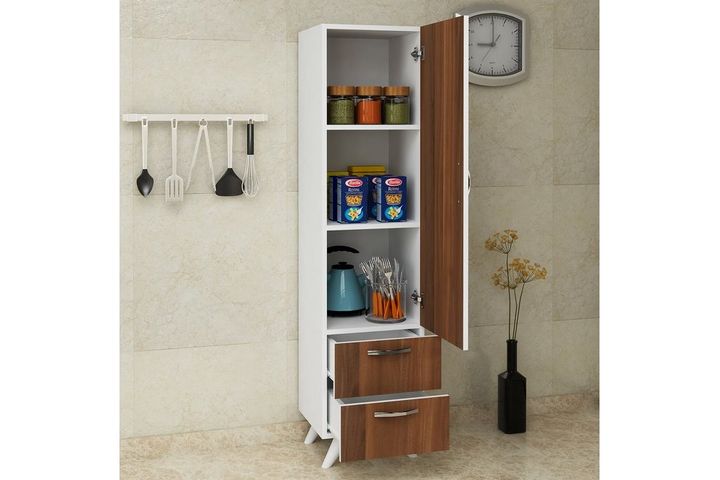 Hamol Kitchen Cabinet, Walnut