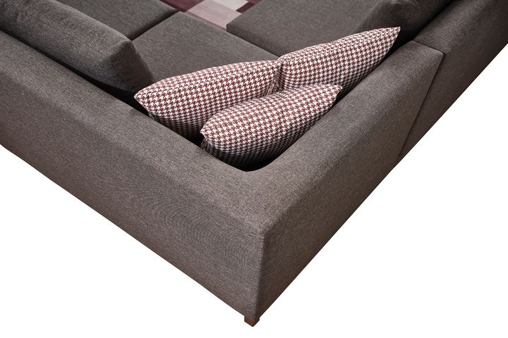 Masse Hoekbank Links, Bruin