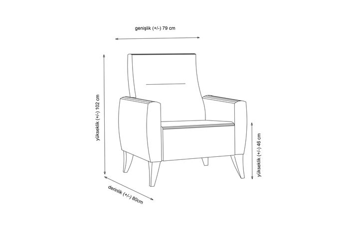Alcoon Hoekbank en Fauteuil, Donkergrijs