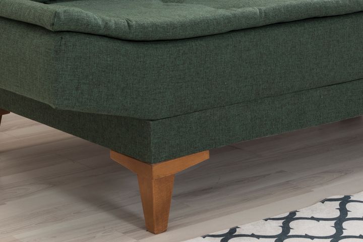 Kelly Fauteuil In Linnen Stof, Groen