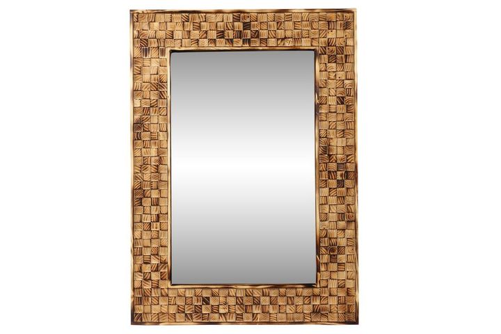 Wood Andy Decoratieve Wandspiegel , 130x60 cm